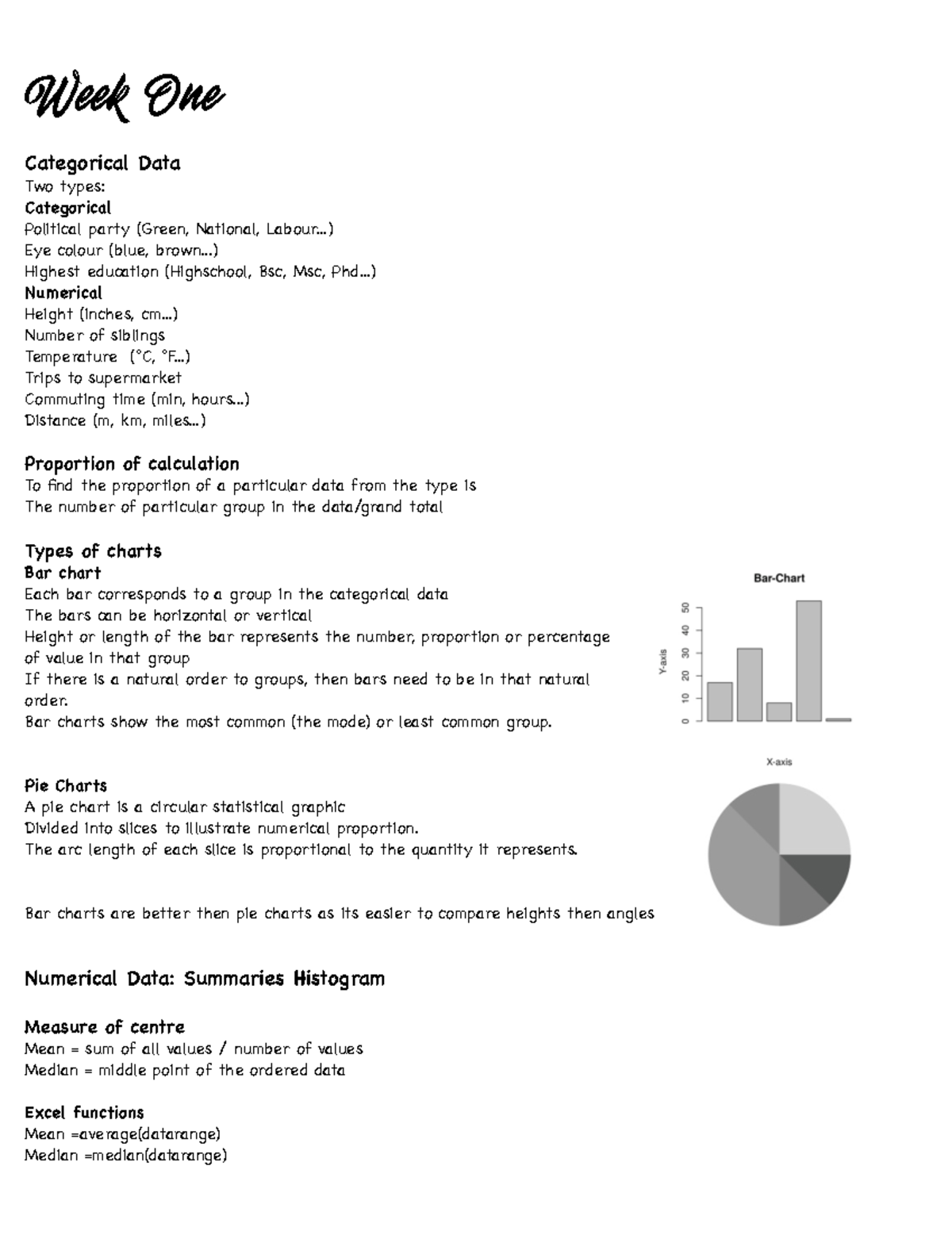 161.111 Applied Statistics - Week One: Categorical & Numerical Data ...