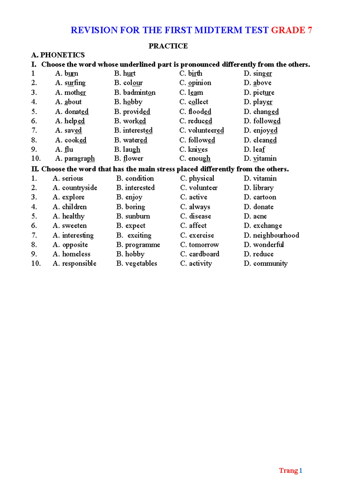 Practice TEST - fdsaf - PRACTICE TEST Tips for “Filling in the form ...