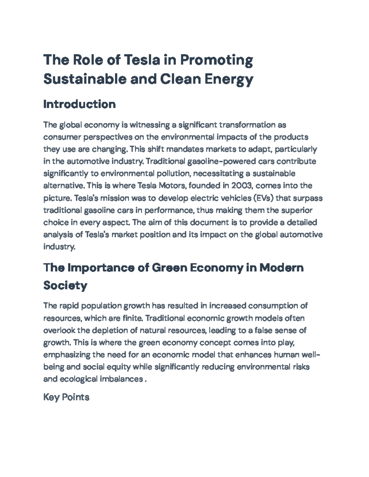 Tesla's Impact on Sustainable Energy: A Market Analysis and Overview ...
