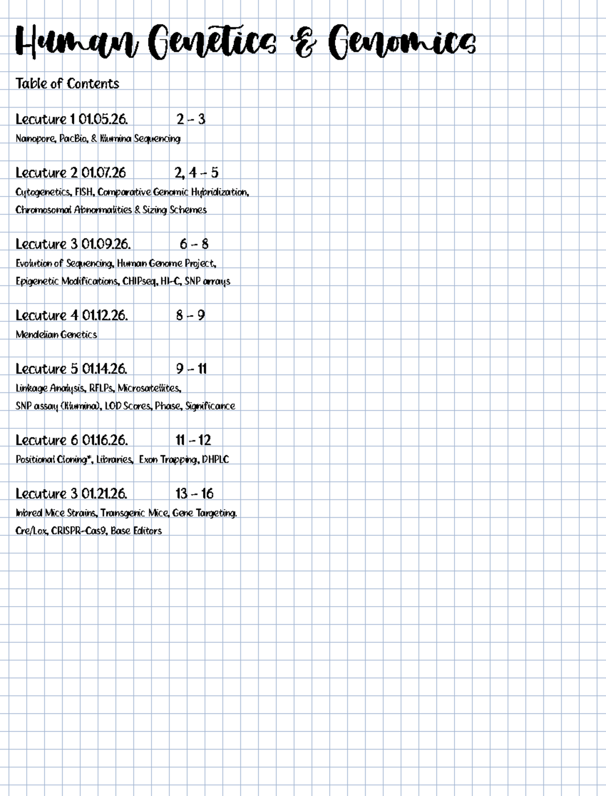 Human Genetics Genomics Lecture Notes MIMG CM156/256 - Studocu
