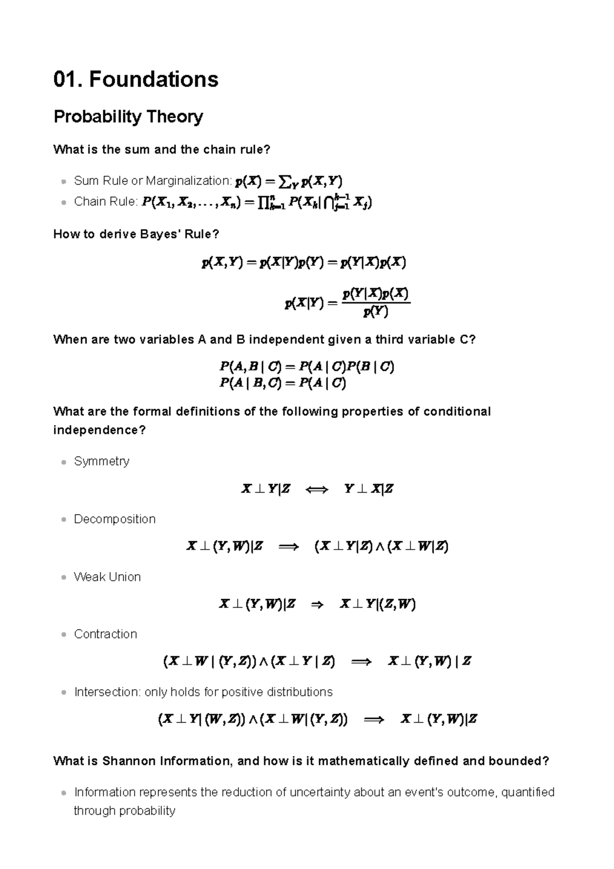 PGM 01: Foundations of Probability Theory and Bayesian Networks Notes ...