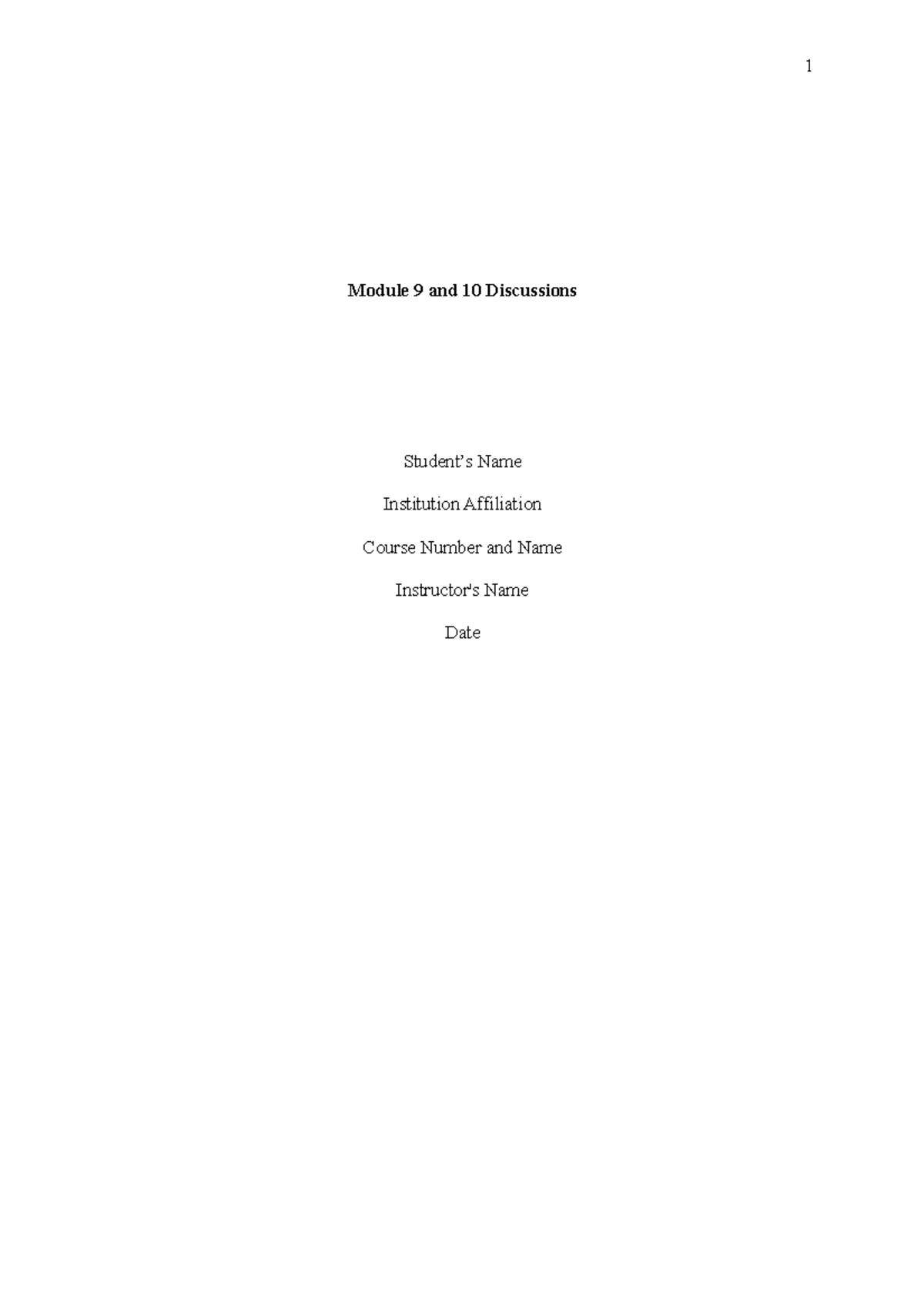 Order#2791592-Module 9 and 10 Discussions - Module 9 and 10 Discussions ...