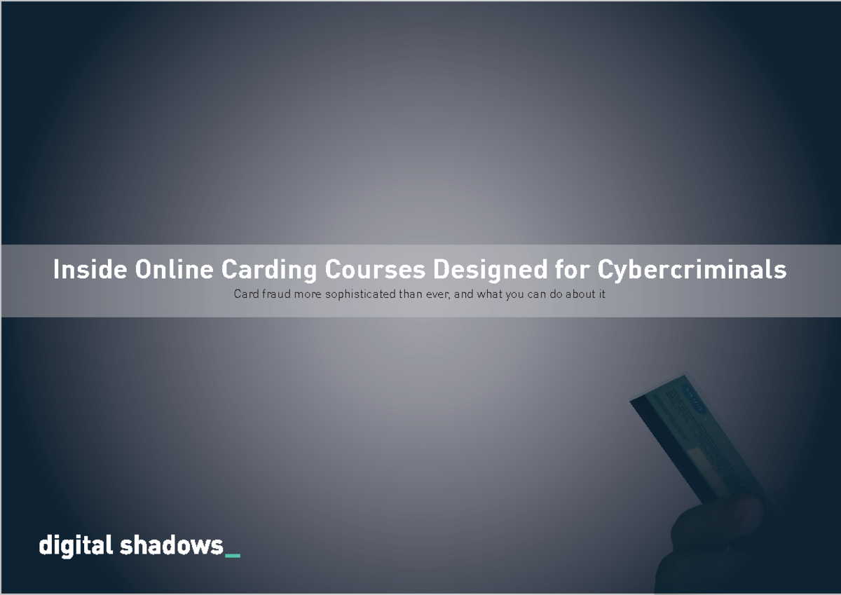 Inside Online Carding Courses for Cybercriminals: A Deep Dive (CT 0QDl ...