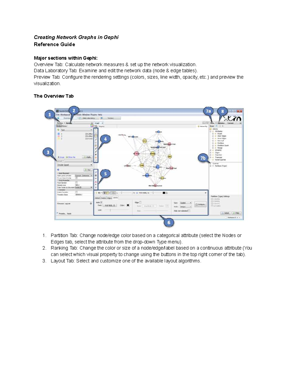 Gephi Workshop Reference Guide: Creating Network Graphs - Studocu