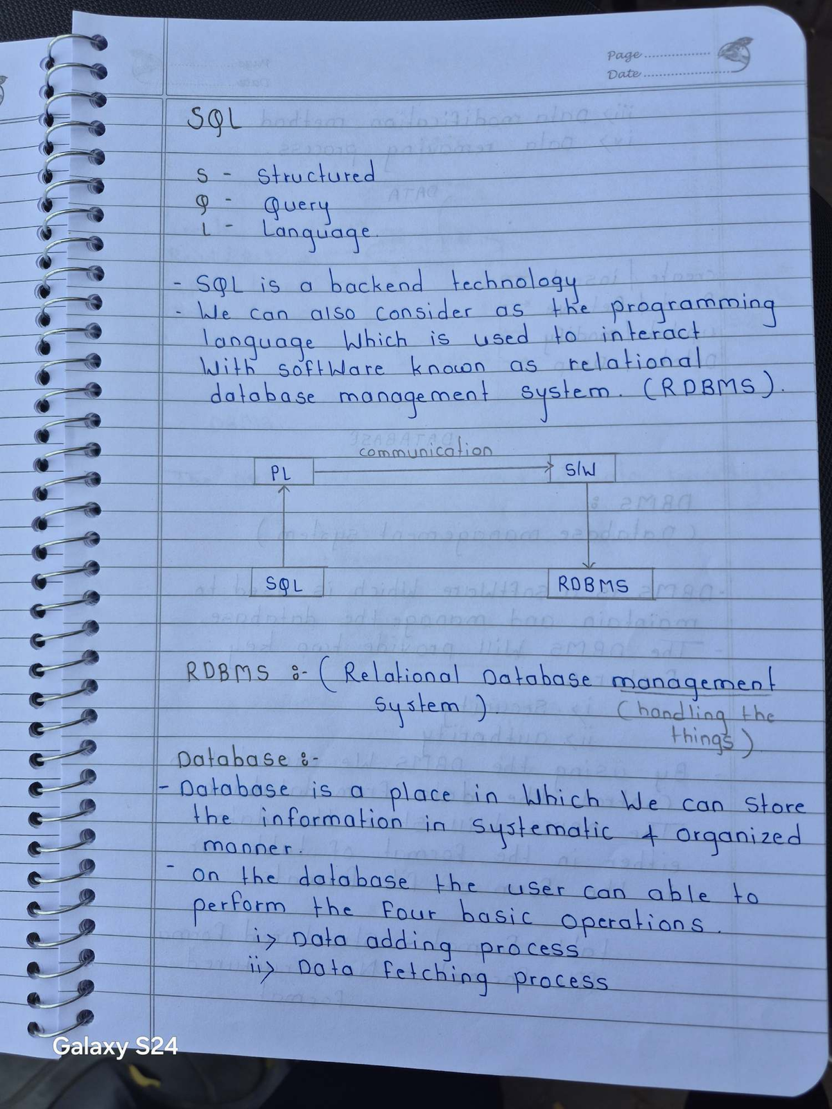SQL - RDBMS and NRDBMS Overview and Data Management Techniques - Studocu