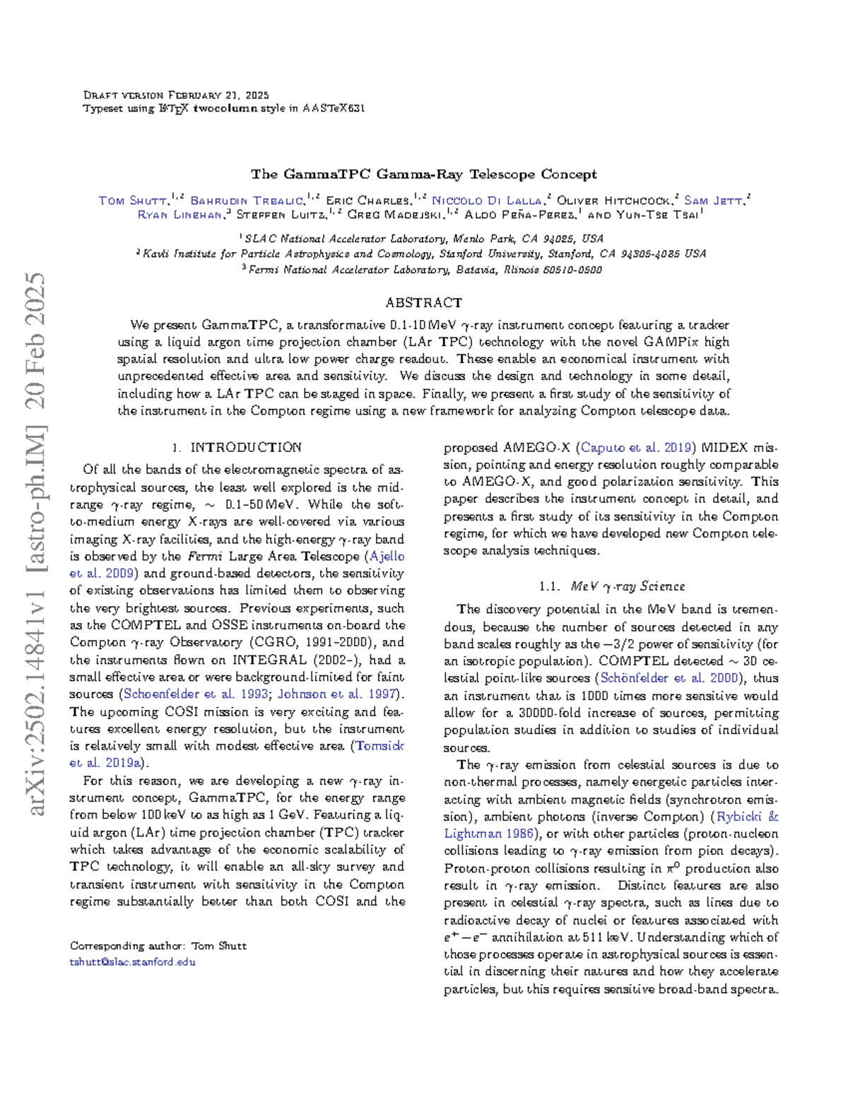 Test - test - Draft version February 21, 2025 Typeset using LATEX ...