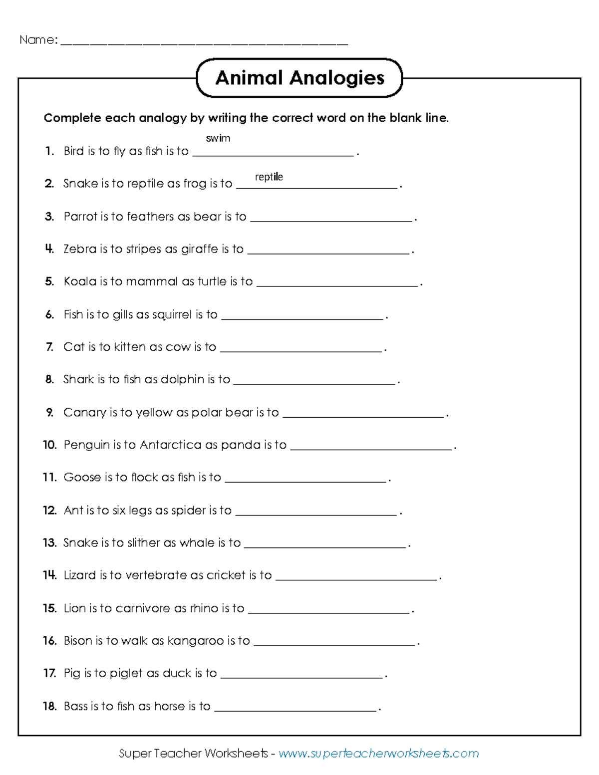 501 Word Analogy Questions | PDF, image size:1200x1553