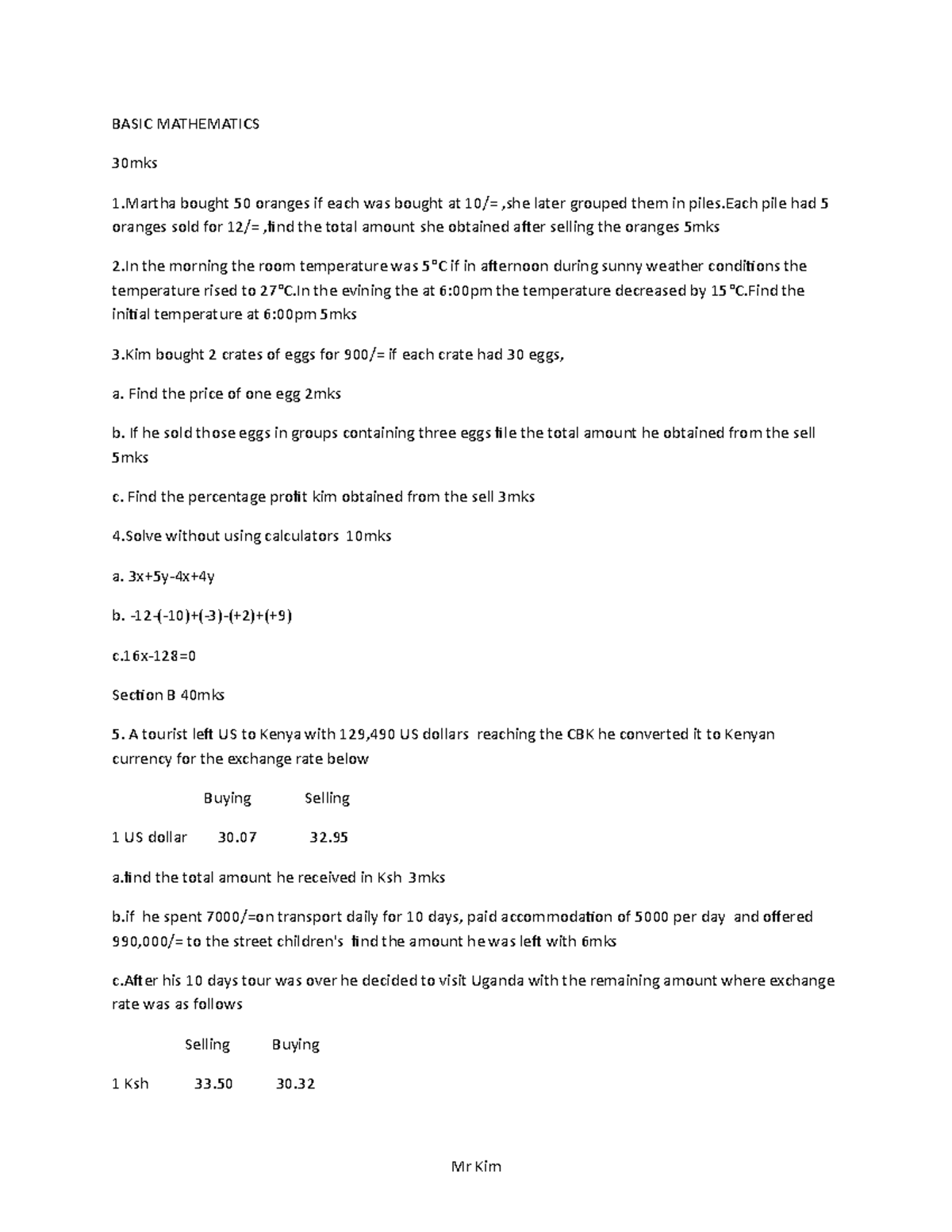 Basic Mathematics Revision - Concepts & Practice Problems - Studocu