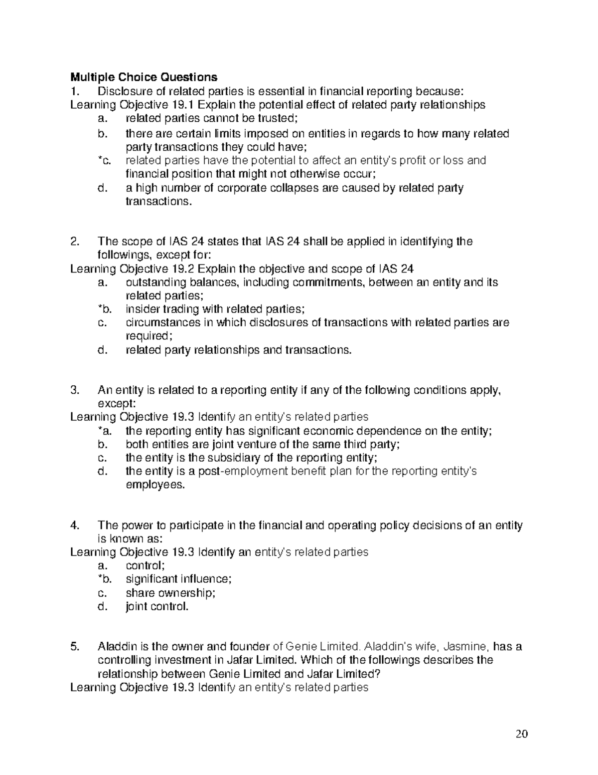 VCE Business Management Unit 3 AOS 2 - Related Party Transactions Quiz ...