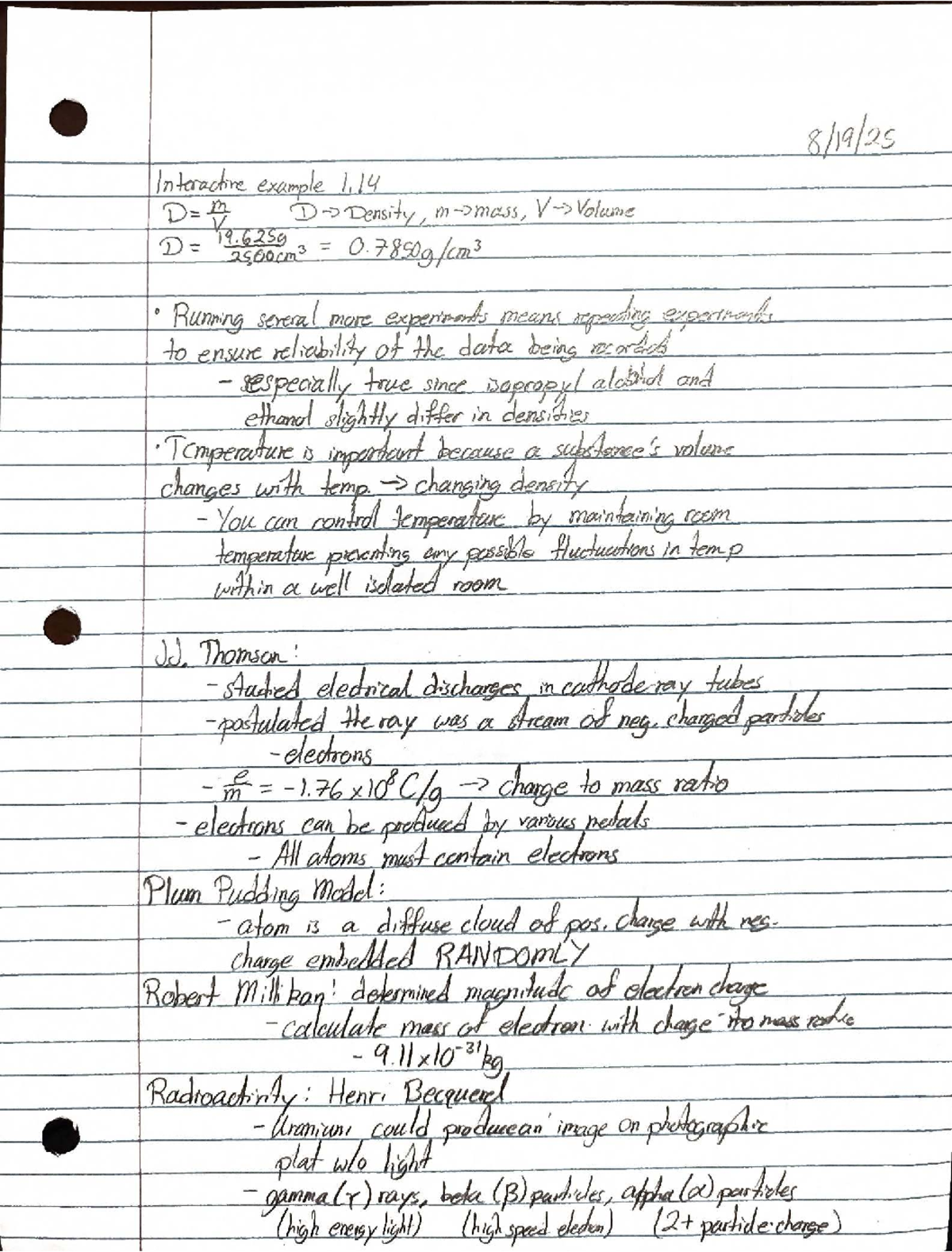 Chemistry Notes: Interactive Example on Density and Electron Charge ...