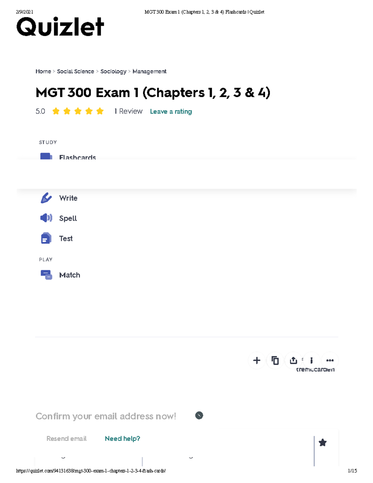 MGT 300 Exam 1 Study Flashcards (Chapters 1-4) for Quizlet - Studocu
