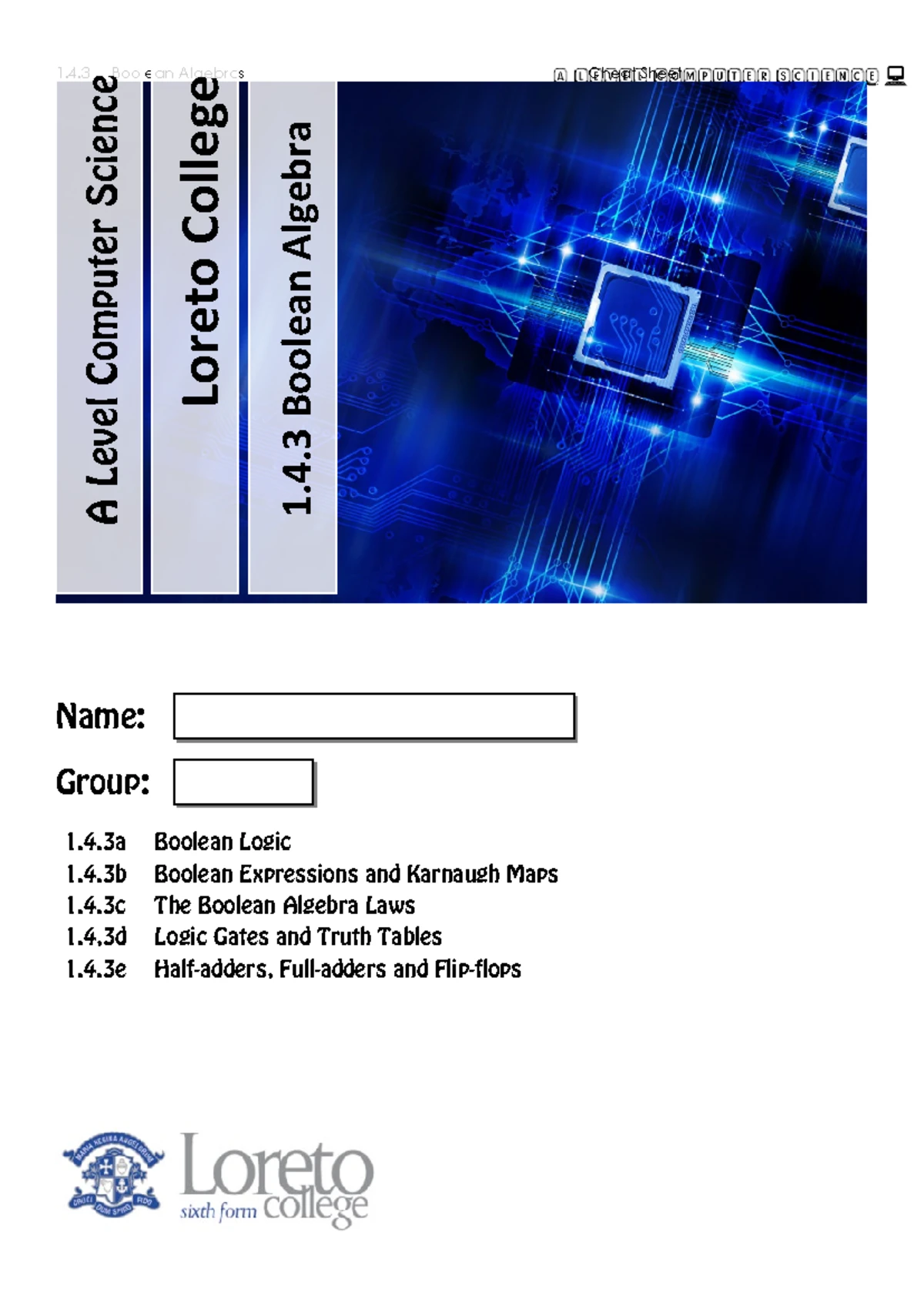 A Level Computer Science Workbook: Networks 1.3.3 Guide 2022 - Studocu