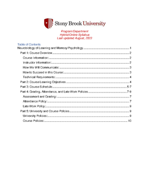 CHE 312 spring 2023 syllabus - Stony Brook University CHE 312 Physical ...