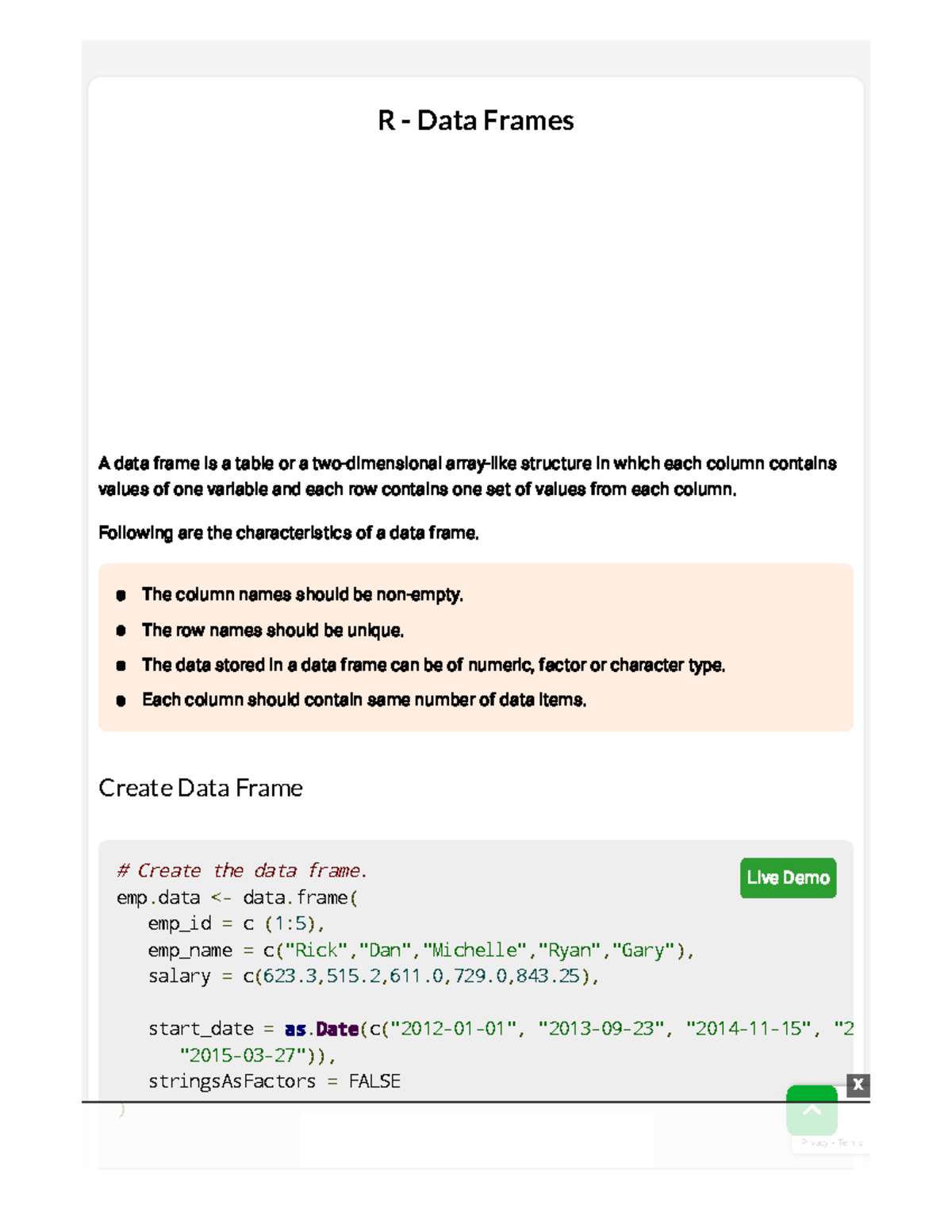 R - Data Frames Overview and Examples (Course Code: R) - Studocu