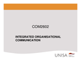 COM2602 - Unisa - Integrated Organisational Communication - Studocu