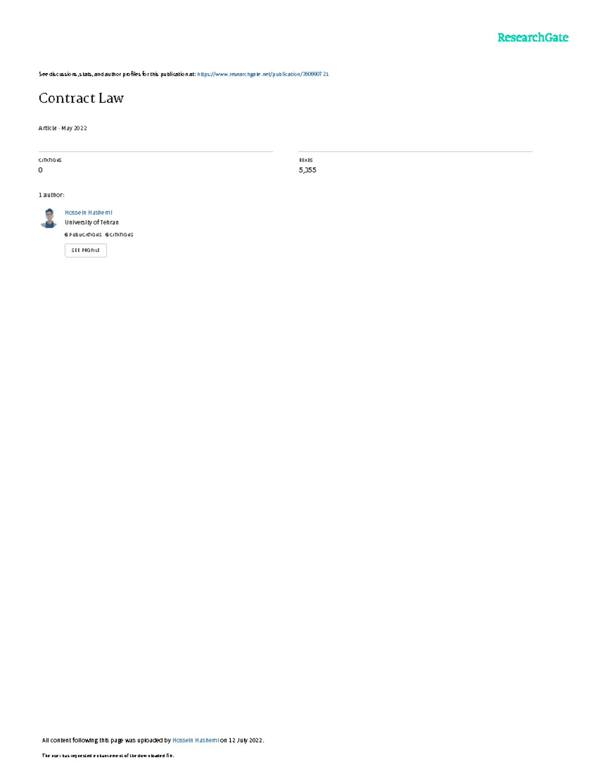 Contract Law Overview: Key Principles and Concepts (CIT) - Studocu