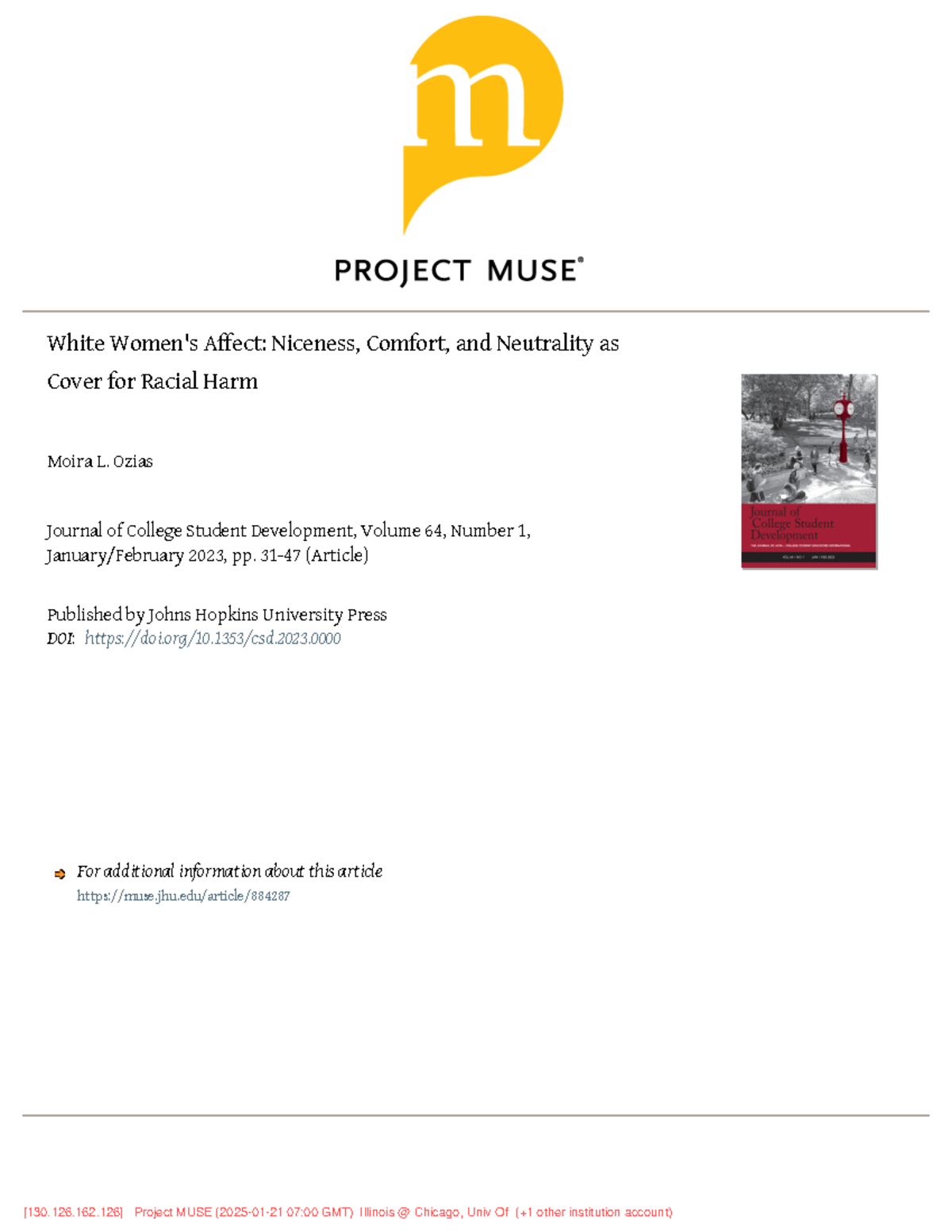 EDUC 202: White Women