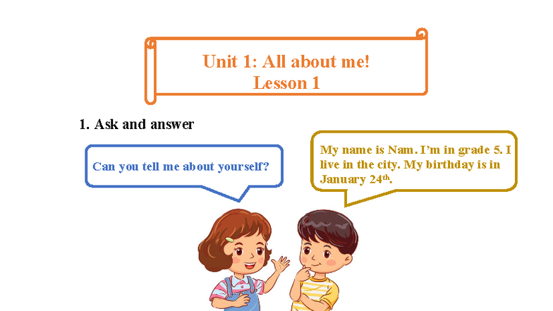 Unit 1-6: English Language Skills for Grade 5 - Lesson Notes - Studocu