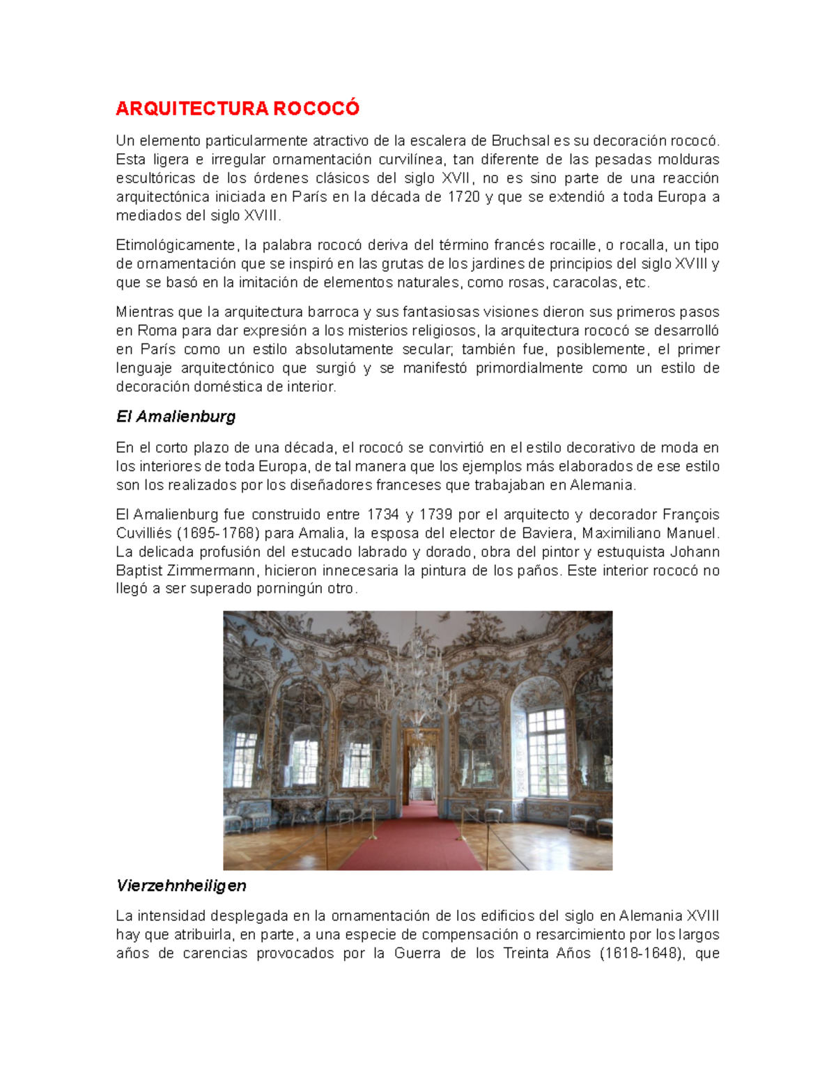 Arquitectura barroca - ARQUITECTURA ROCOCÓ Un elemento particularmente ...