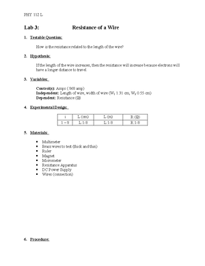 Lab 1 Electrostatic Forces Remote - Lab 1: Electrostatic Forces ...