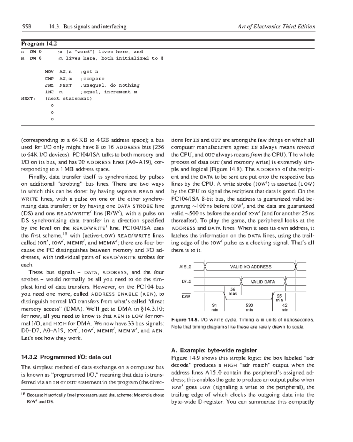 998 Art of Electronics 3rd Ed: Bus Signals & Interfacing Notes - Studocu