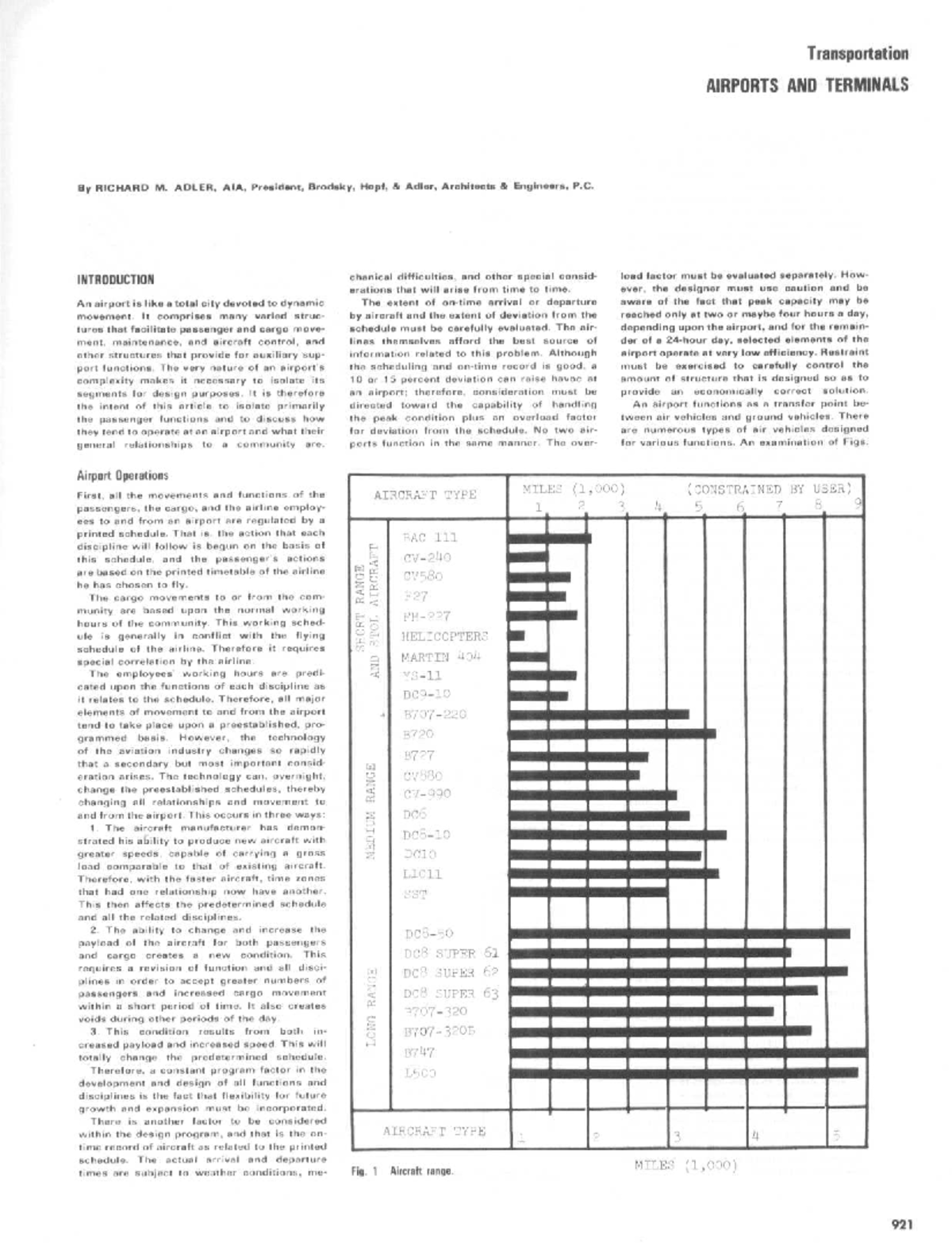 Transportation AIRPORTS AND TERMINALS: Design and Operational Insights ...