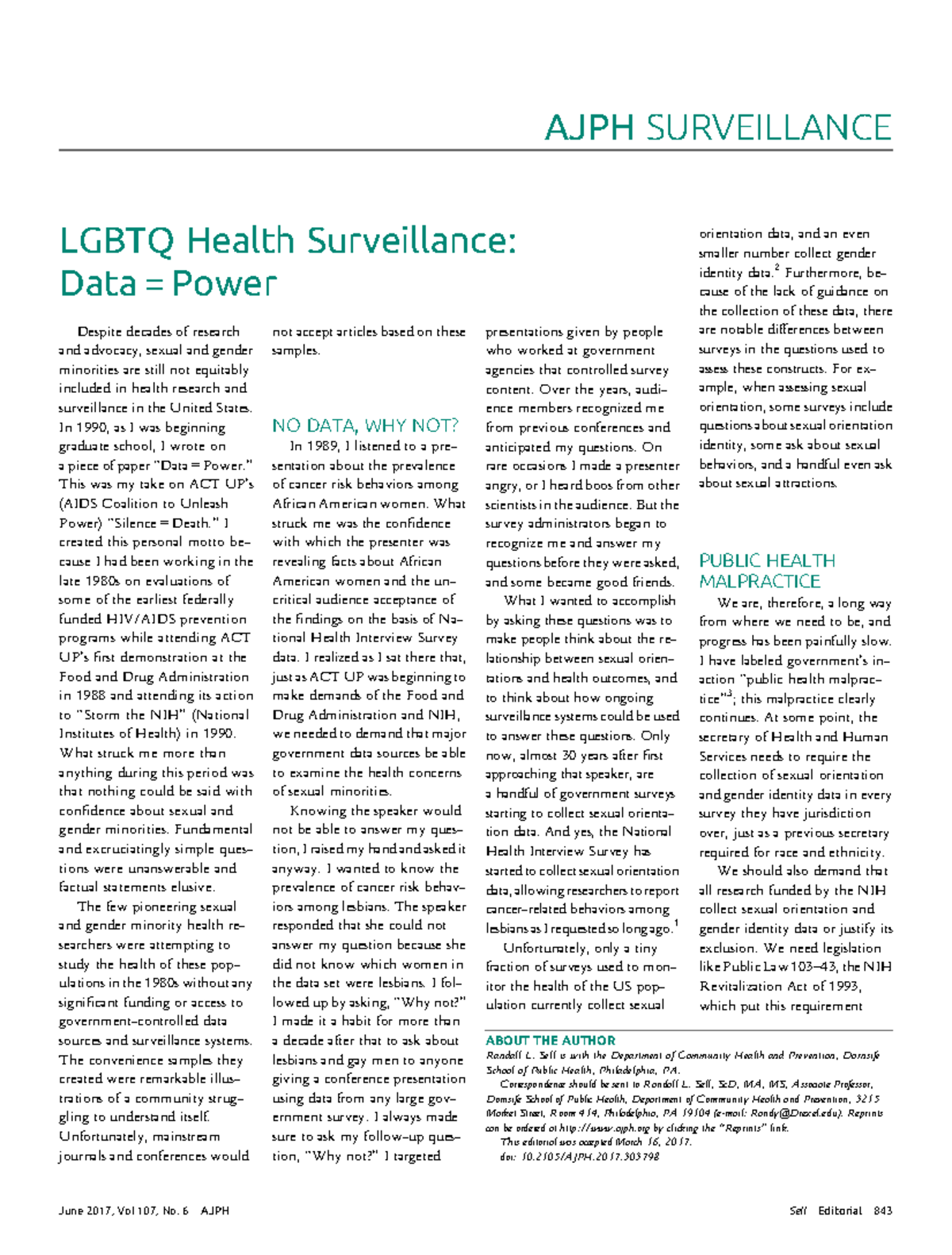 LGBTQ Health Disparities: Improving Data Collection Policies for Equity ...