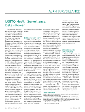 Advancing Public Health: Surveillance & Survey Methods Overview (AJPH ...