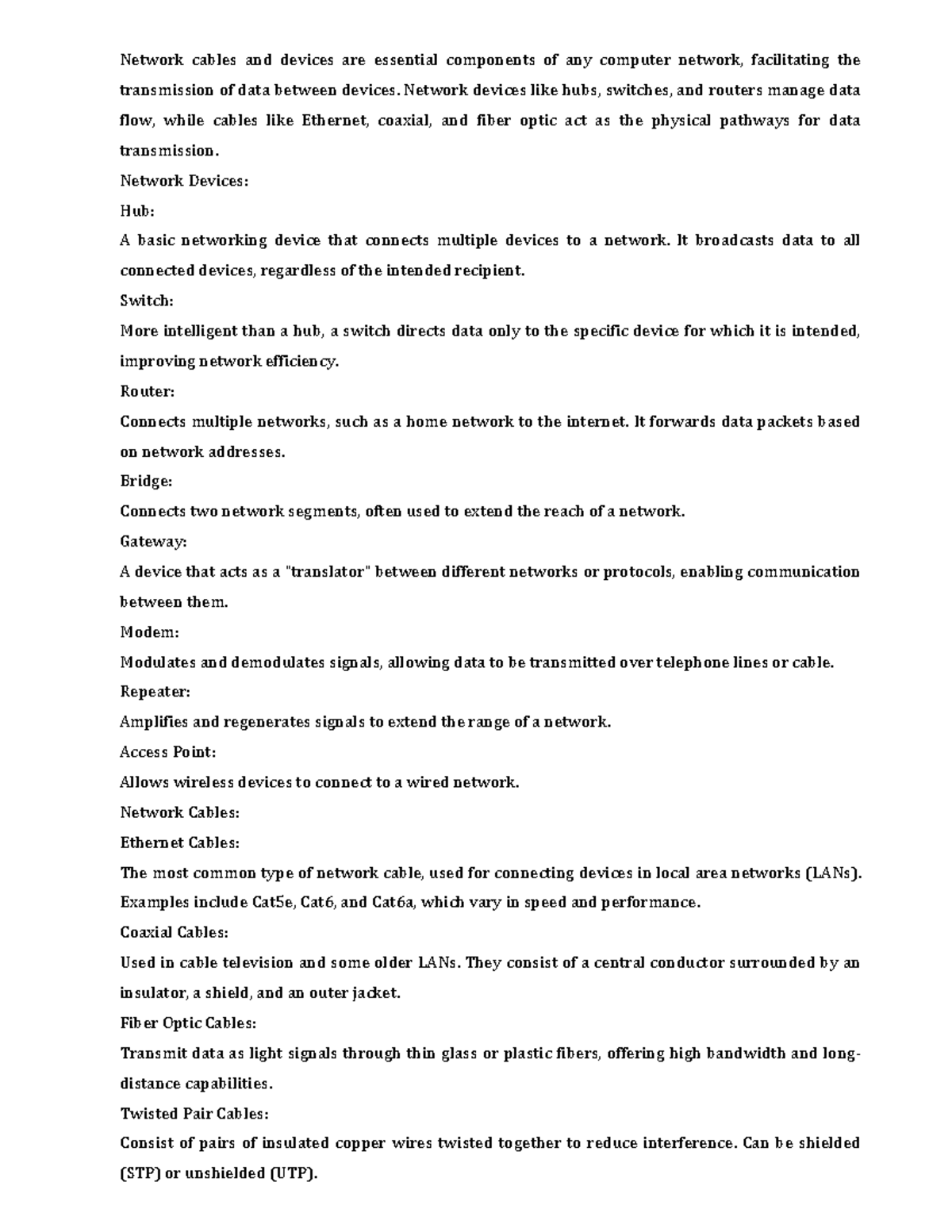 R23 CN LAB Manual: Network Devices & Protocols Overview - Studocu