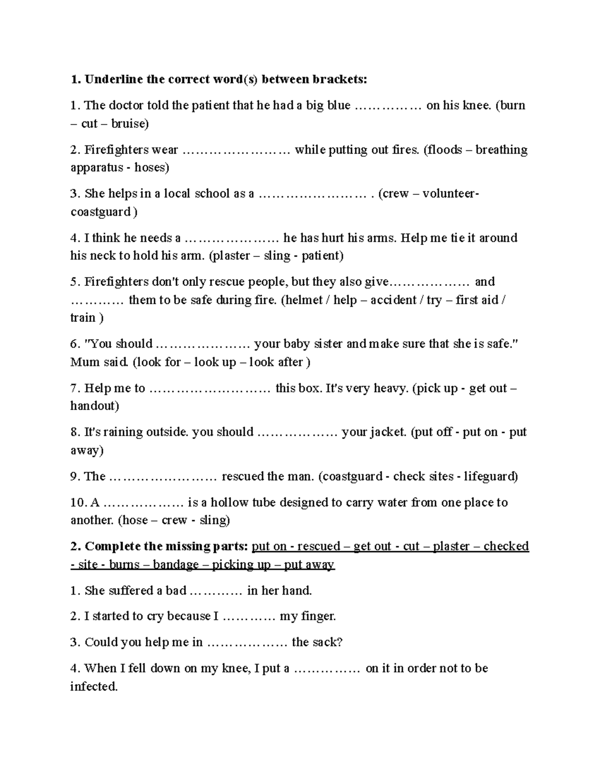 Unit 7 FF5 - Vocabulary and Grammar Exercises - Studocu
