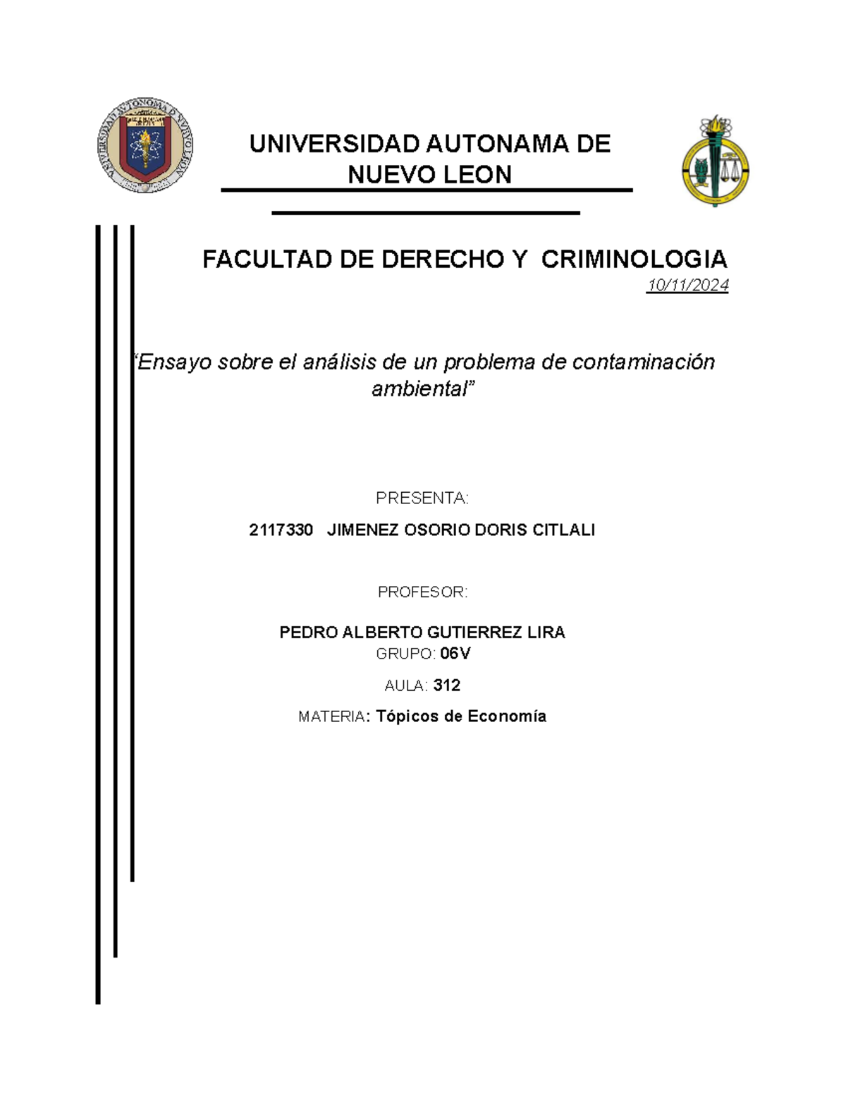 PIA Topicos DE Economia - Economia Internacional - UNIVERSIDAD AUTONAMA ...