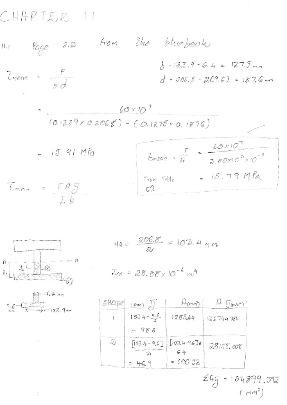 Chapter 11 Analysis and Calculations for Engineering Mechanics - Studocu
