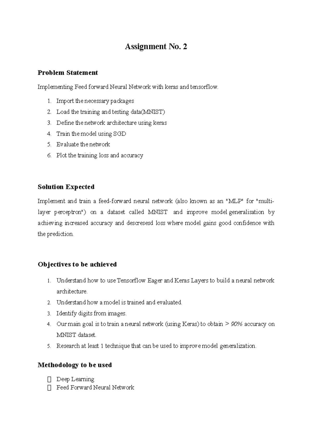 Assignment no 4 - Assignment No 4 Problem Statement Use Autoencoder to ...