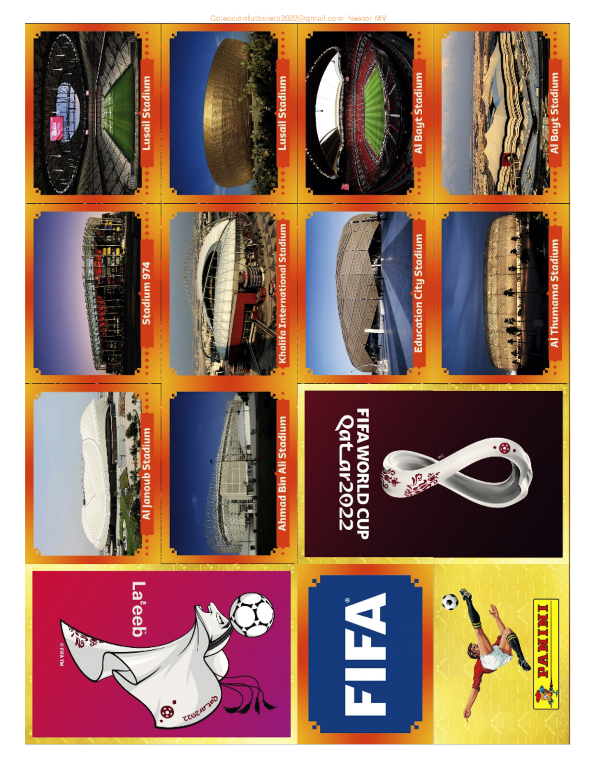 598034169 Laminas Album Panini Qatar 2022 Carta - Document Preview
