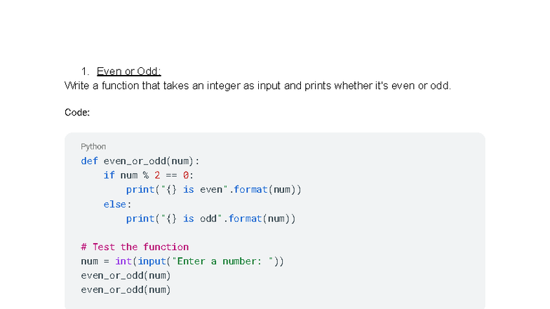 CS101: Part 2 Practice Problems - Functions in Python - Studocu