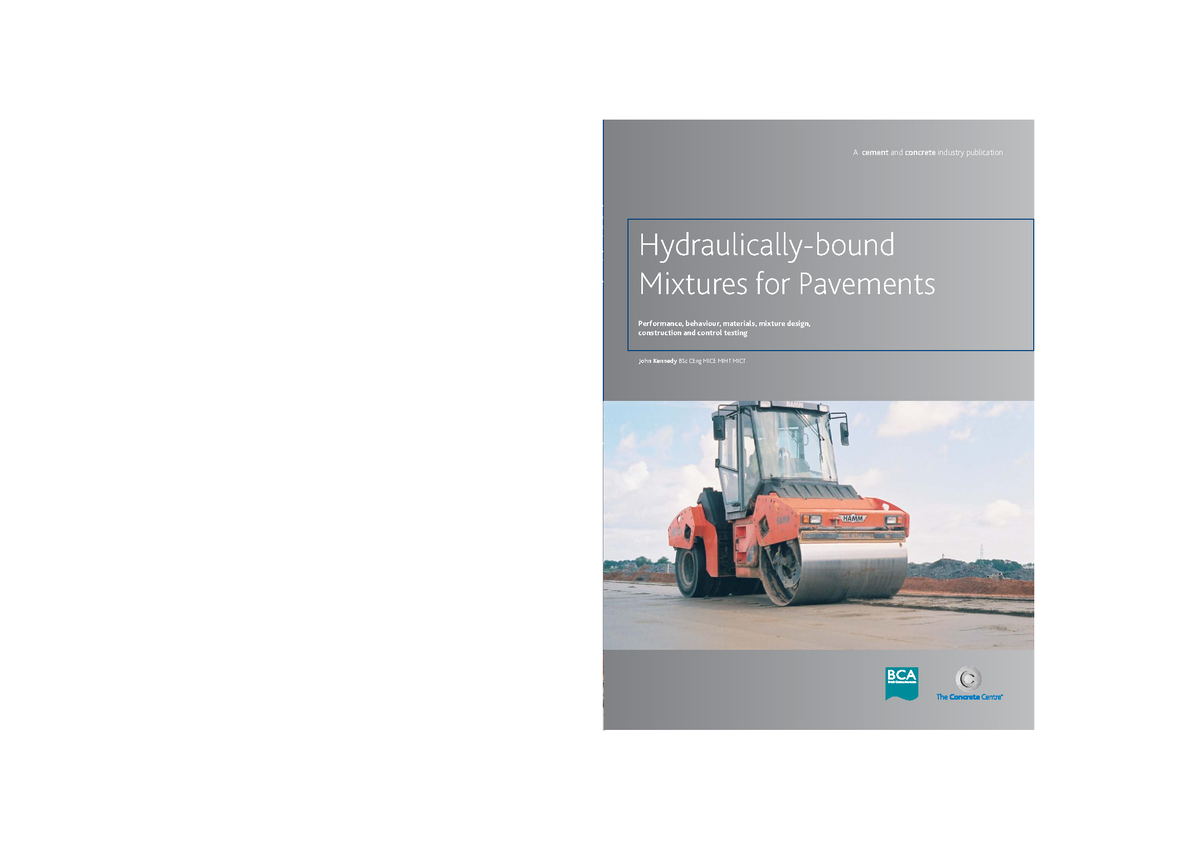 Hydraulically Bound Mixtures for Pavements: A Comprehensive Guide - Studocu