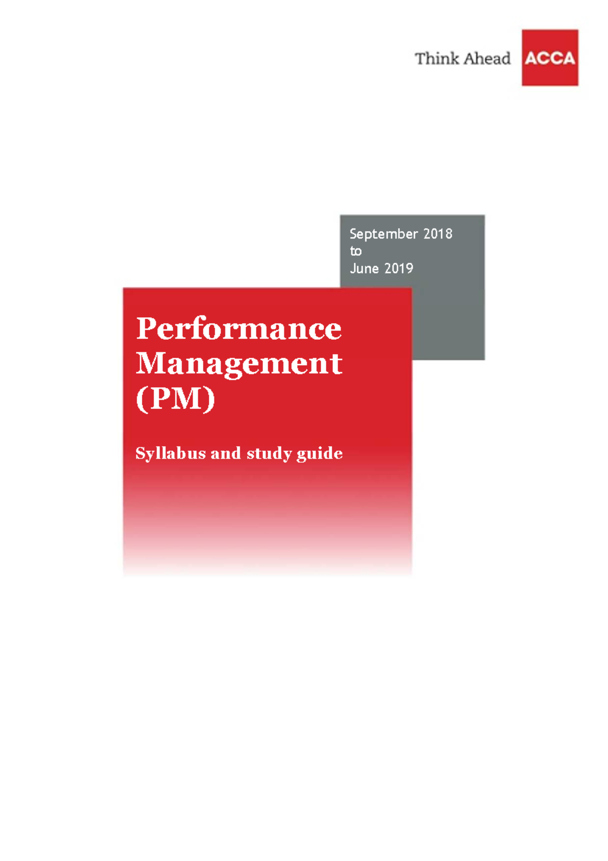 Pm sg sept18 jun19 - EVAKUATING PERFOMANCE - Performance Management (PM ...