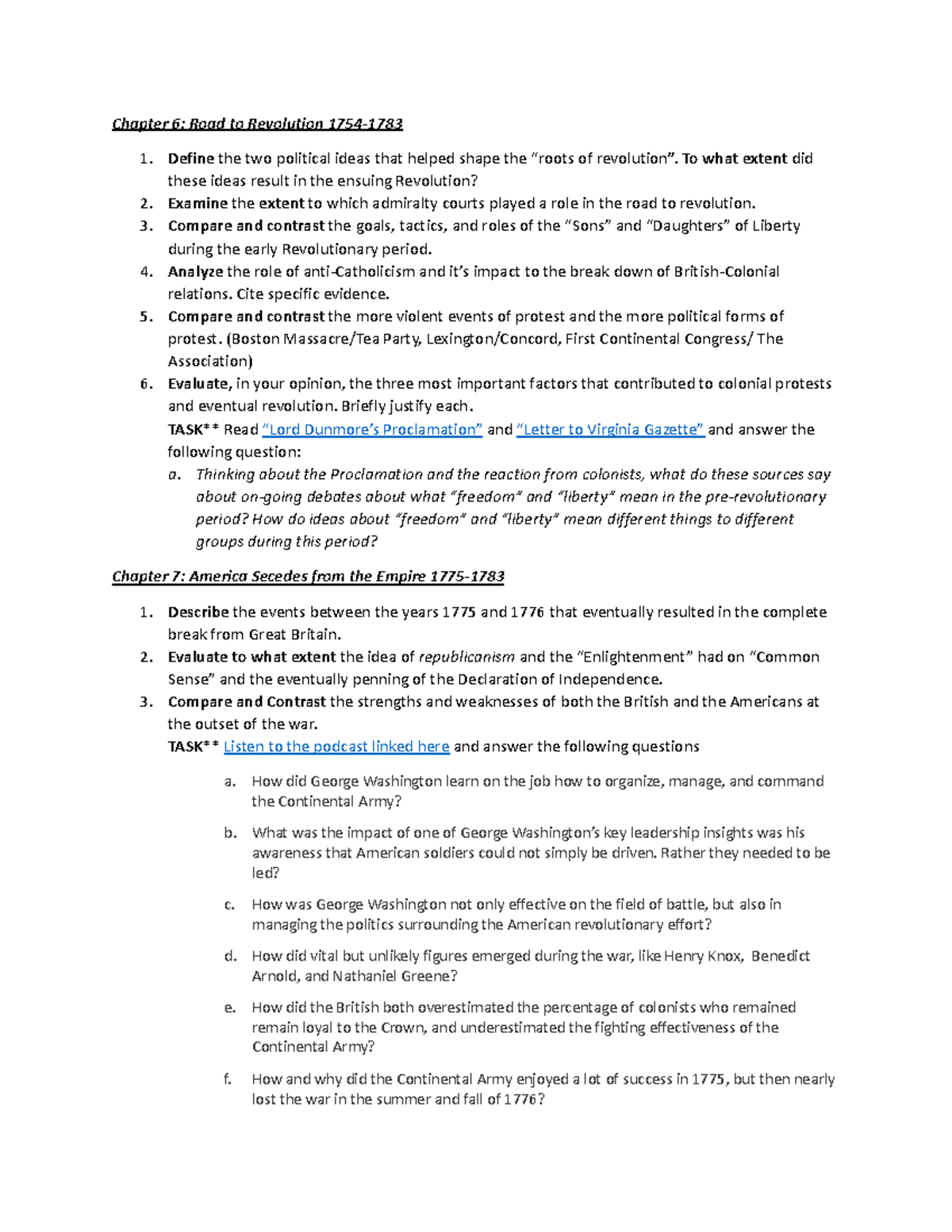 APUSH Period 3: Road to Revolution & Early Republic Insights - Studocu