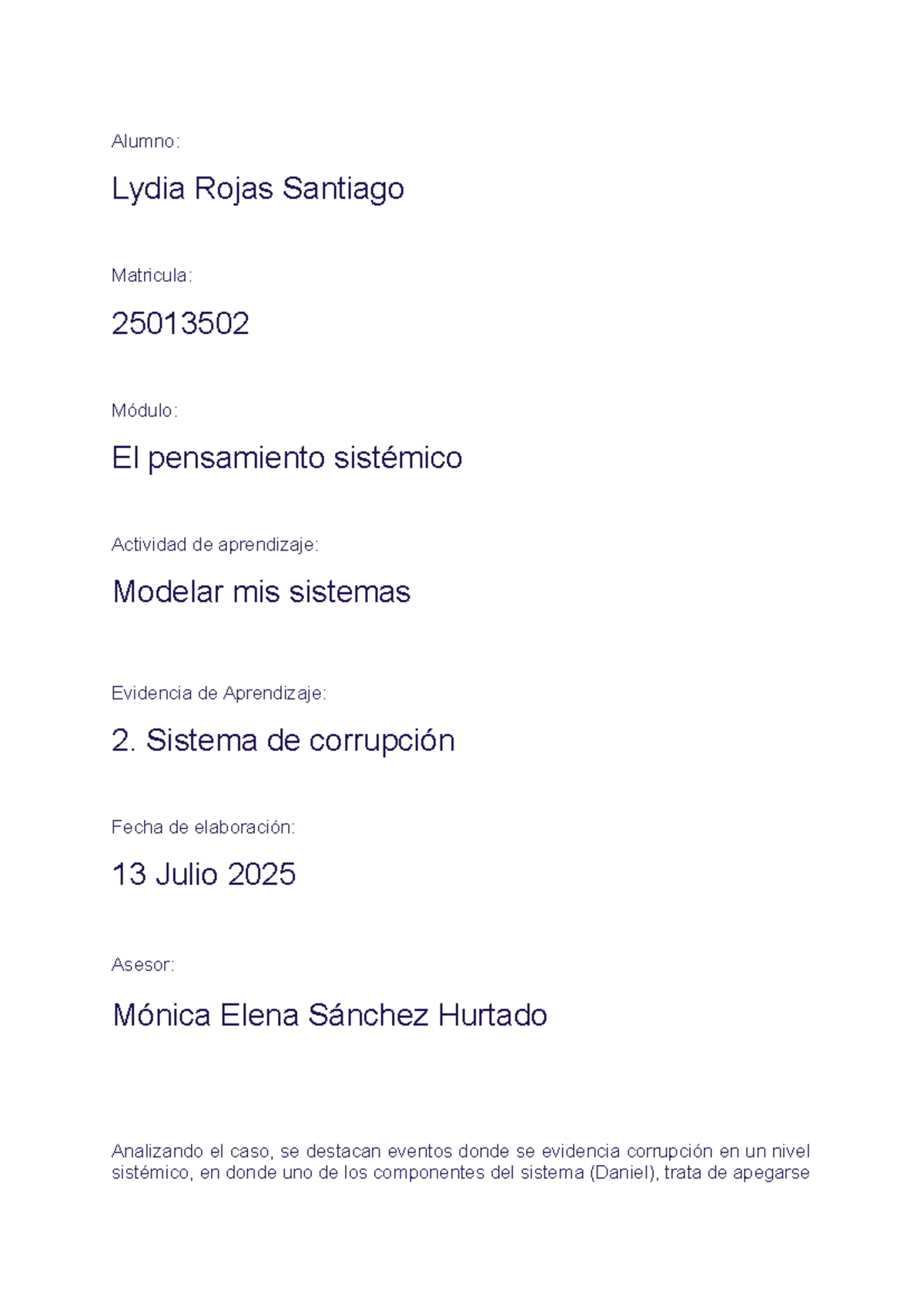 Análisis del Sistema de Corrupción - Módulo: El Pensamiento Sistémico ...