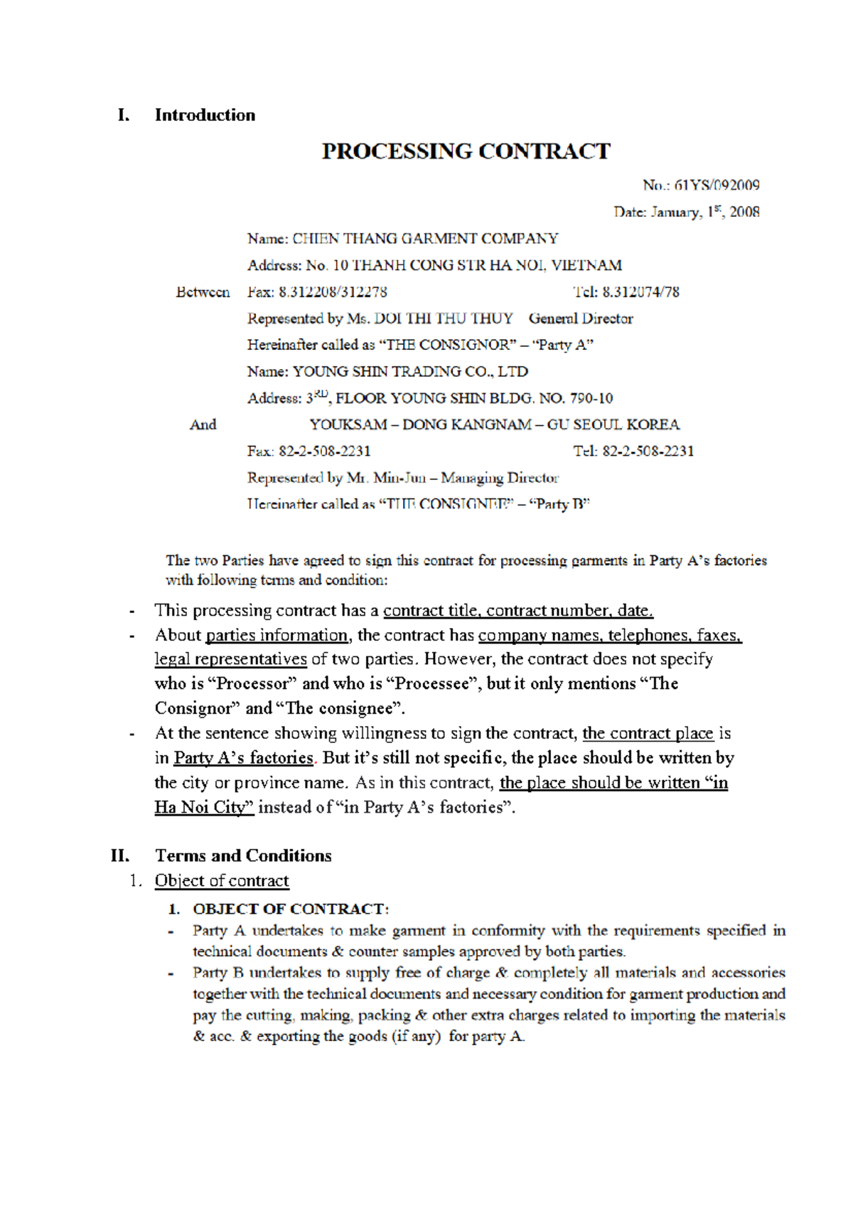 Analyze Processing Contract: Key Terms & Conditions Review - Studocu
