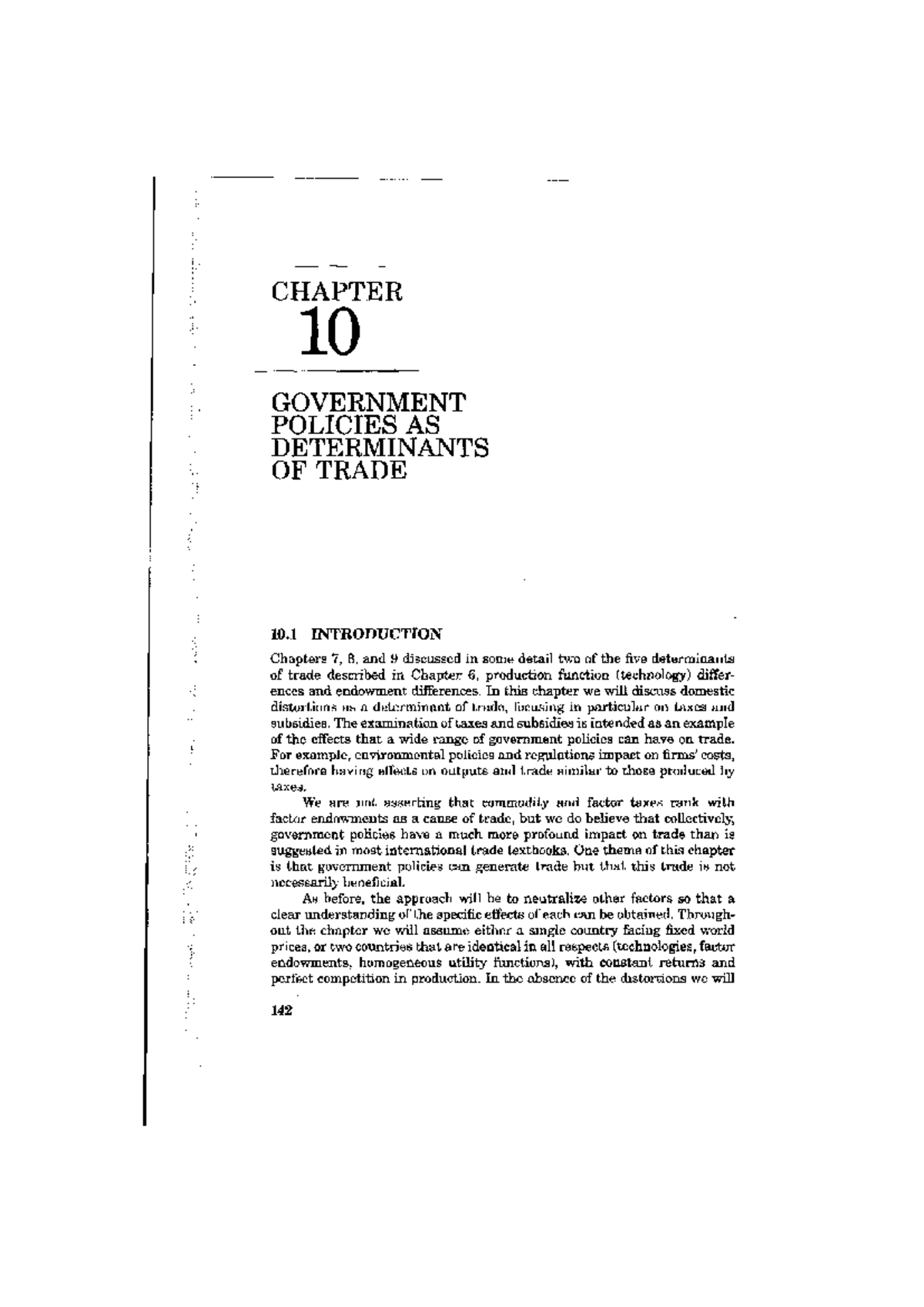 Chapter 10-Government policies as determinants of trade - CHAPTER 10 ...