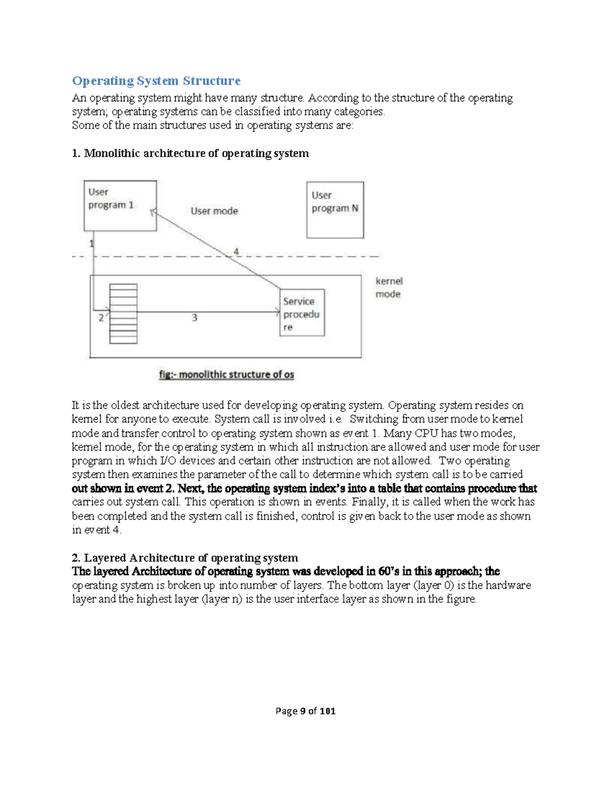 OS Structures: Classifications and Architectures in Operating Systems ...
