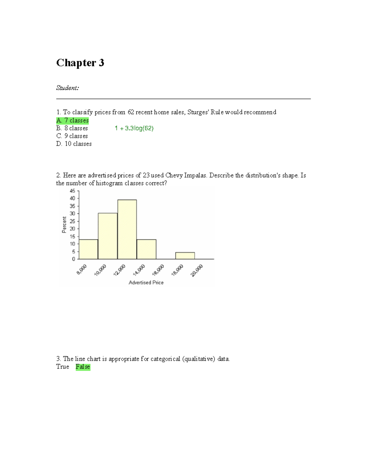 Chapter 3 Review: Key Concepts in Data Visualization and Analysis - Studocu