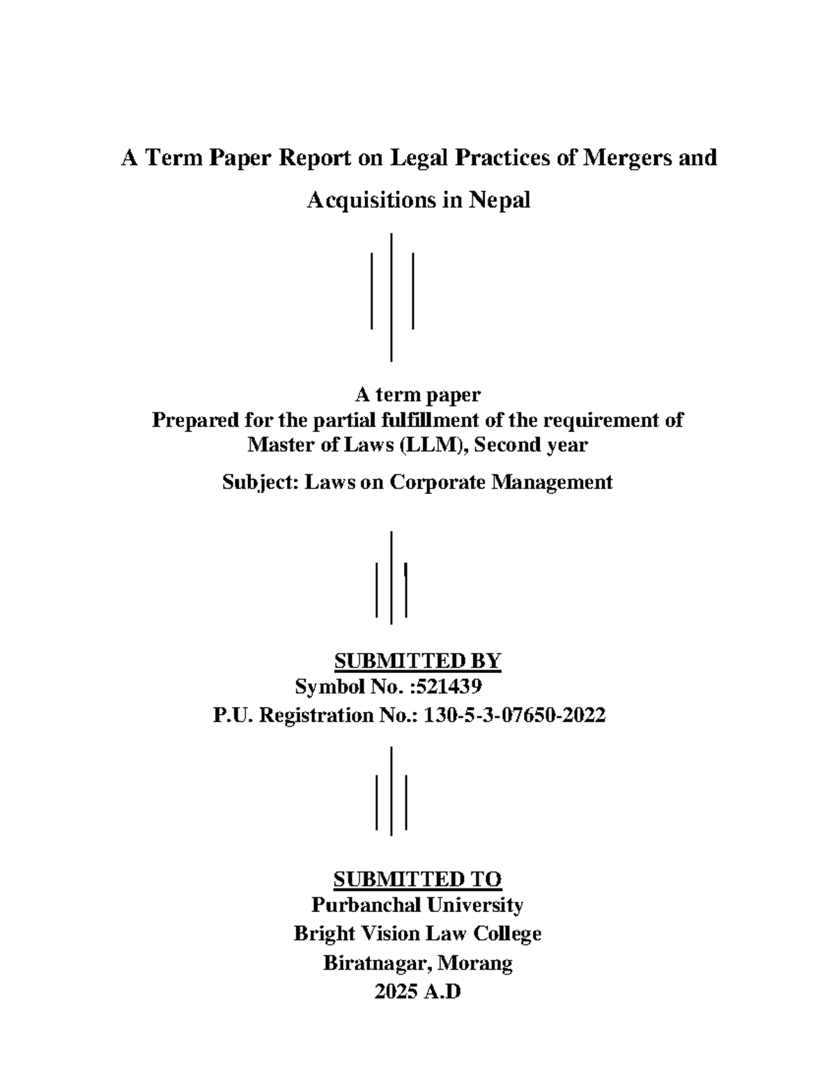 Legal Practices of Mergers & Acquisitions in Nepal (LLM Term Paper ...