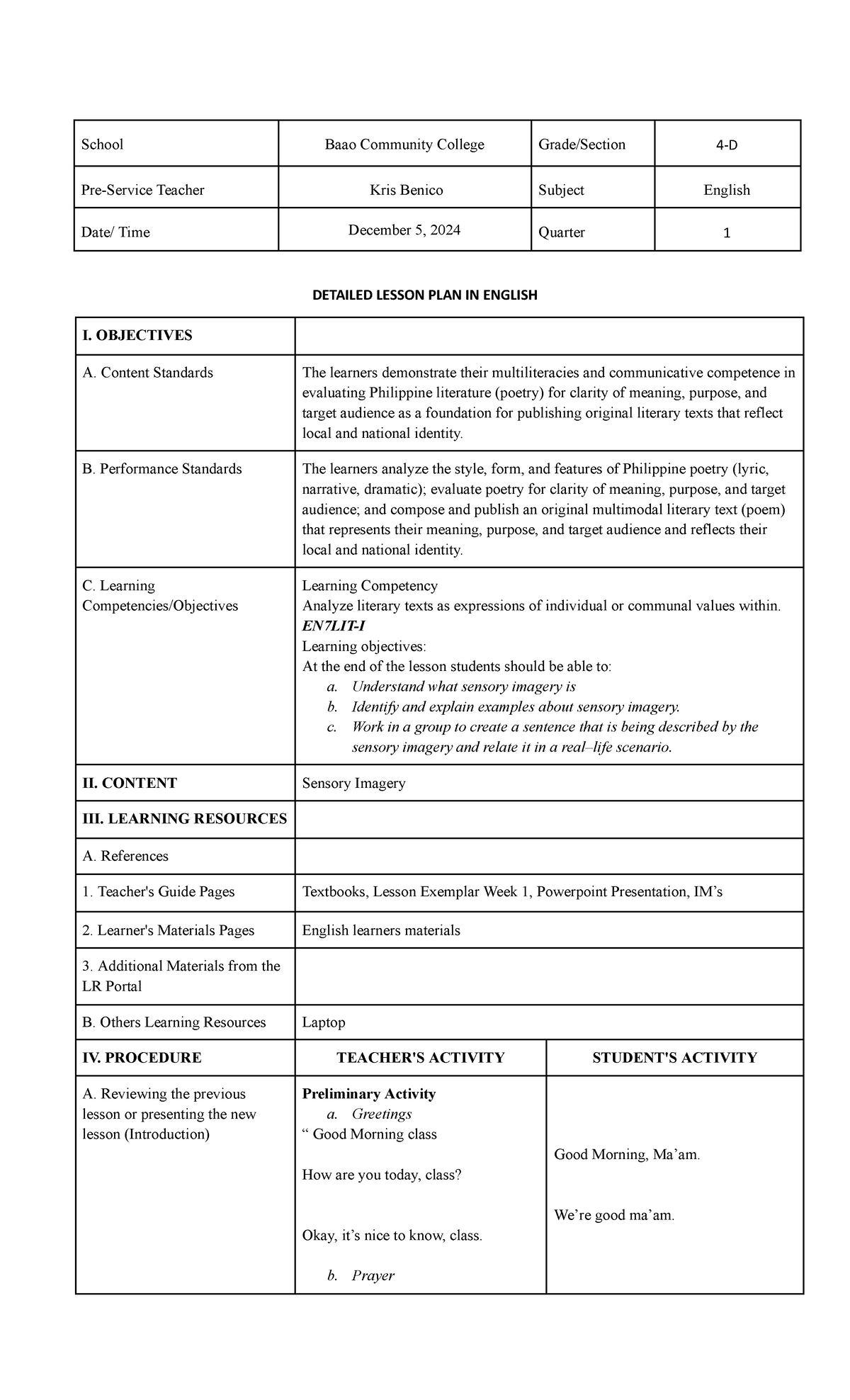 DLP for CO 2 - GIVE YOU AN ACCESSIBLE DETAILED LESSON PLAN - School ...