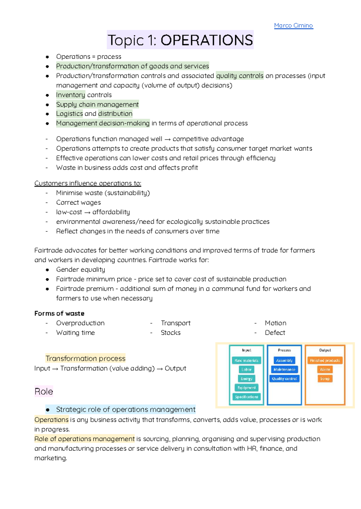 BStudies Notes: Operations Management and Quality Control Insights ...