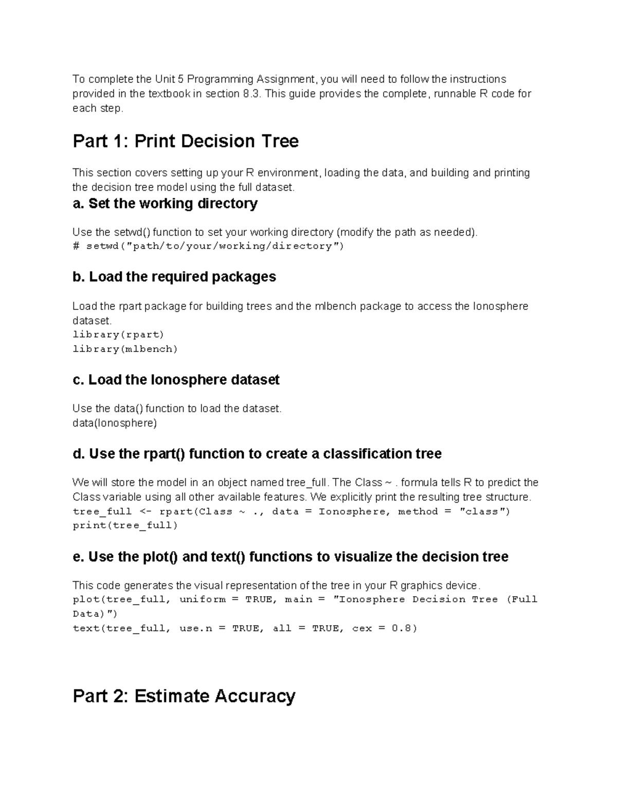 CS 4407-01 - AY2026-T1 Programming Assignment: Unit 5 Guide - Studocu