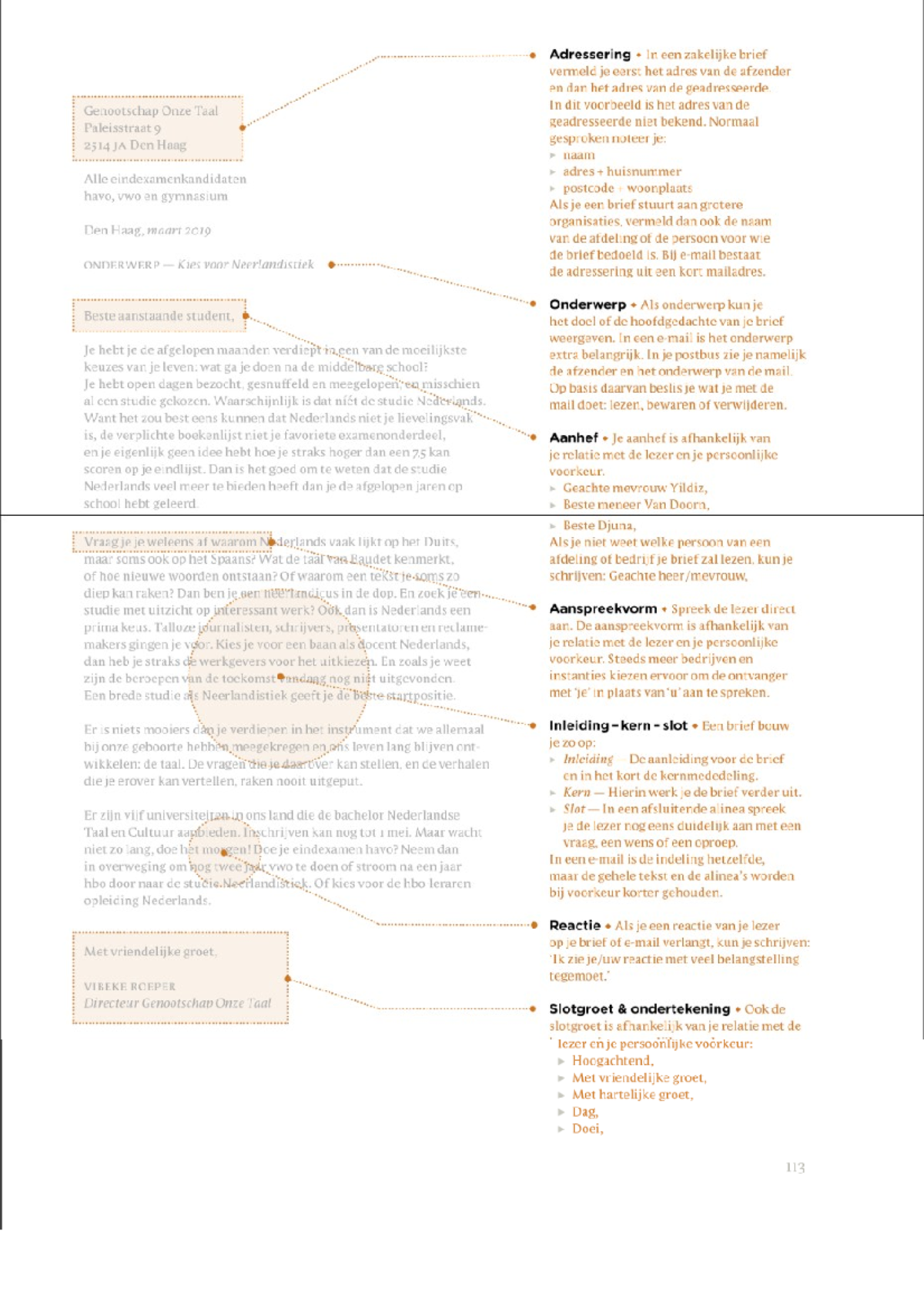 Ned - Instructies voor het schrijven van een formele brief - Studeersnel