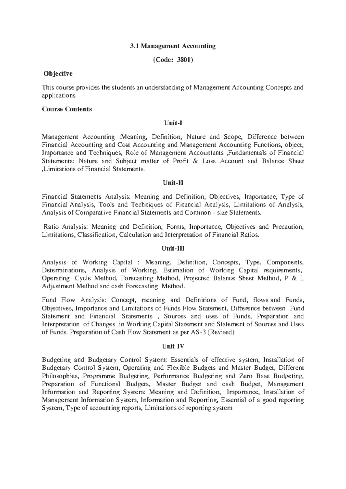 11632 B.Com III Year Management Accounting & GST Syllabus Update 24 ...