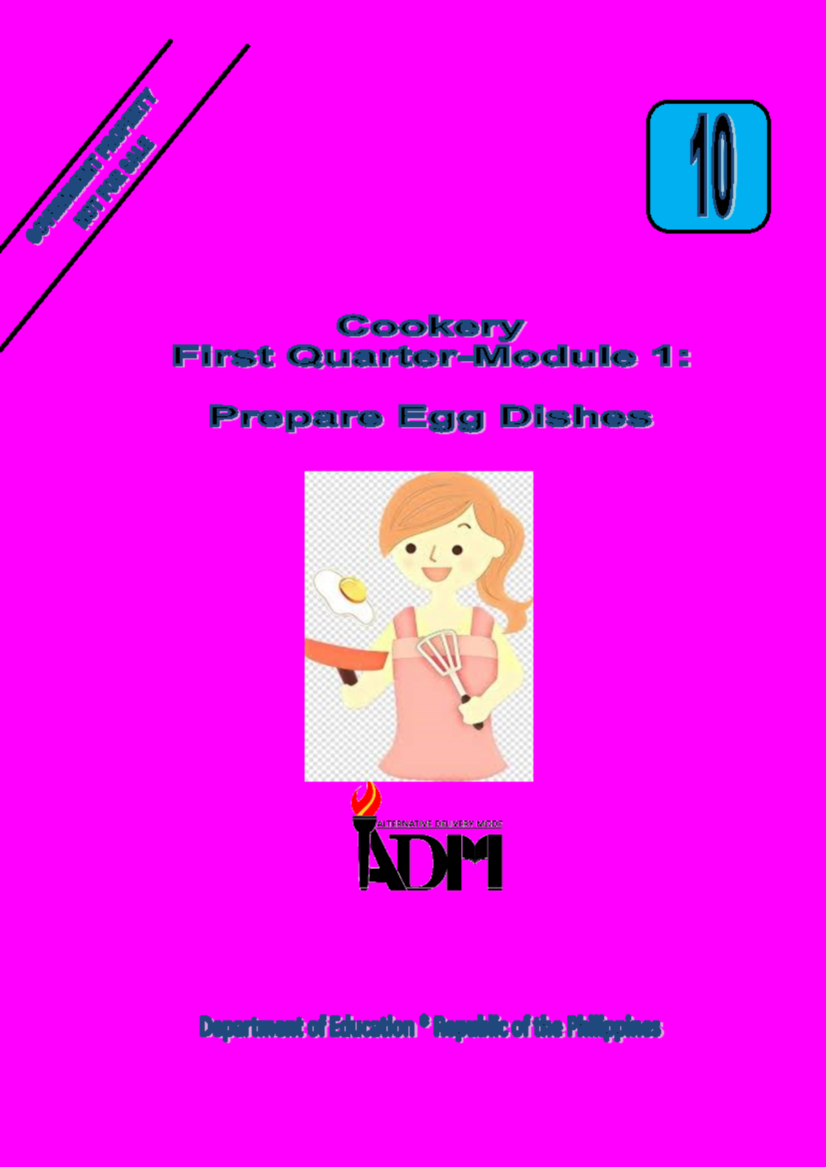 TLE 10- Cookery Quarter 1 Module 1 - FOREWORD This module for Cookery ...